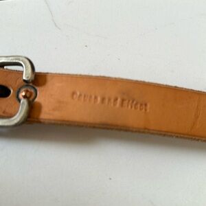 Cause and Effect Leather Belt Signed by Billy Moore Size Small